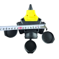 Колодка каучуковая на 3 розетки с защитными крышками, 16A/250V, IP 44,"MAXIMUM" MX 15166 оптом