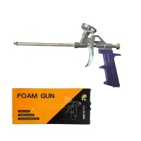 Пистолет для монтажной пены, алюминиевый корпус Foam Gun,фиолетовый
