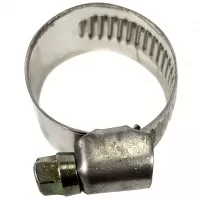 Хомут червячный 16-25 мм, нержавейка, "MAXIMUM"  (кратно 150 шт) (2626)